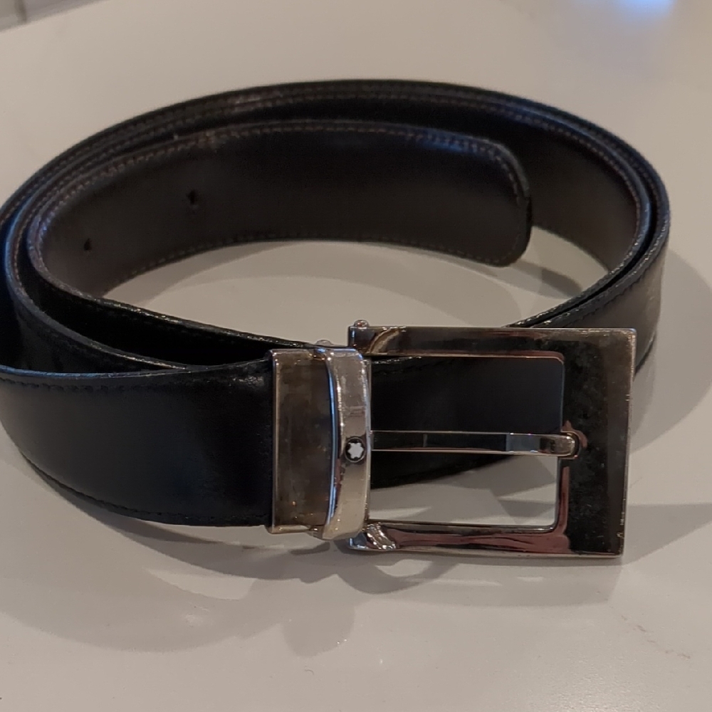 Men's Mont-Blanc Reversible Leather Belt